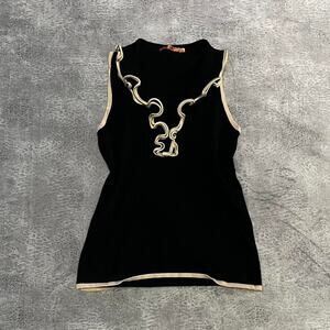 Vintage belldini ruffled tank top
